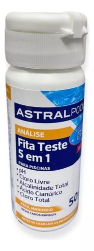 Fita Teste 5 em 1 Astrapool 50un