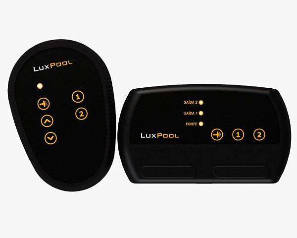 Central de Comando RGB 90w LuxPool + 2 Saidas Auxiliares (c/ fonte 3A)