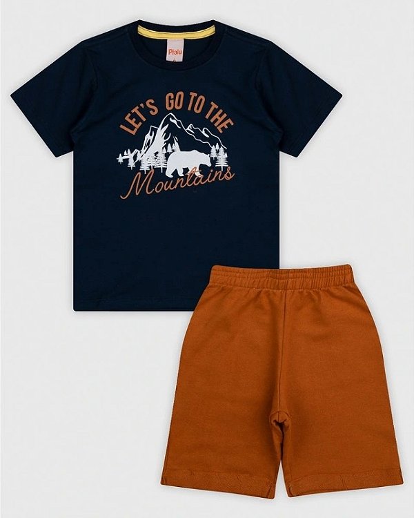 Conjunto Infantil Menino Mountains Marinho