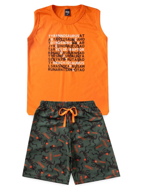 CONJUNTO INFANTIL VERÃO LARANJA