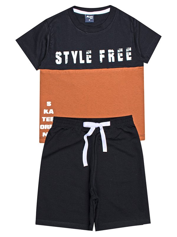 CONJUNTO INFANTIL VERÃO - PRETO