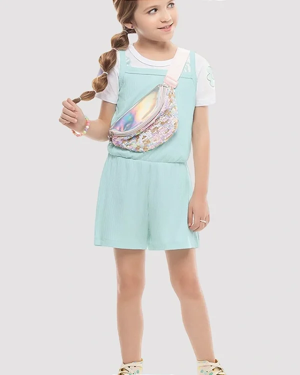Conjunto Infantil Menina Positive Verde