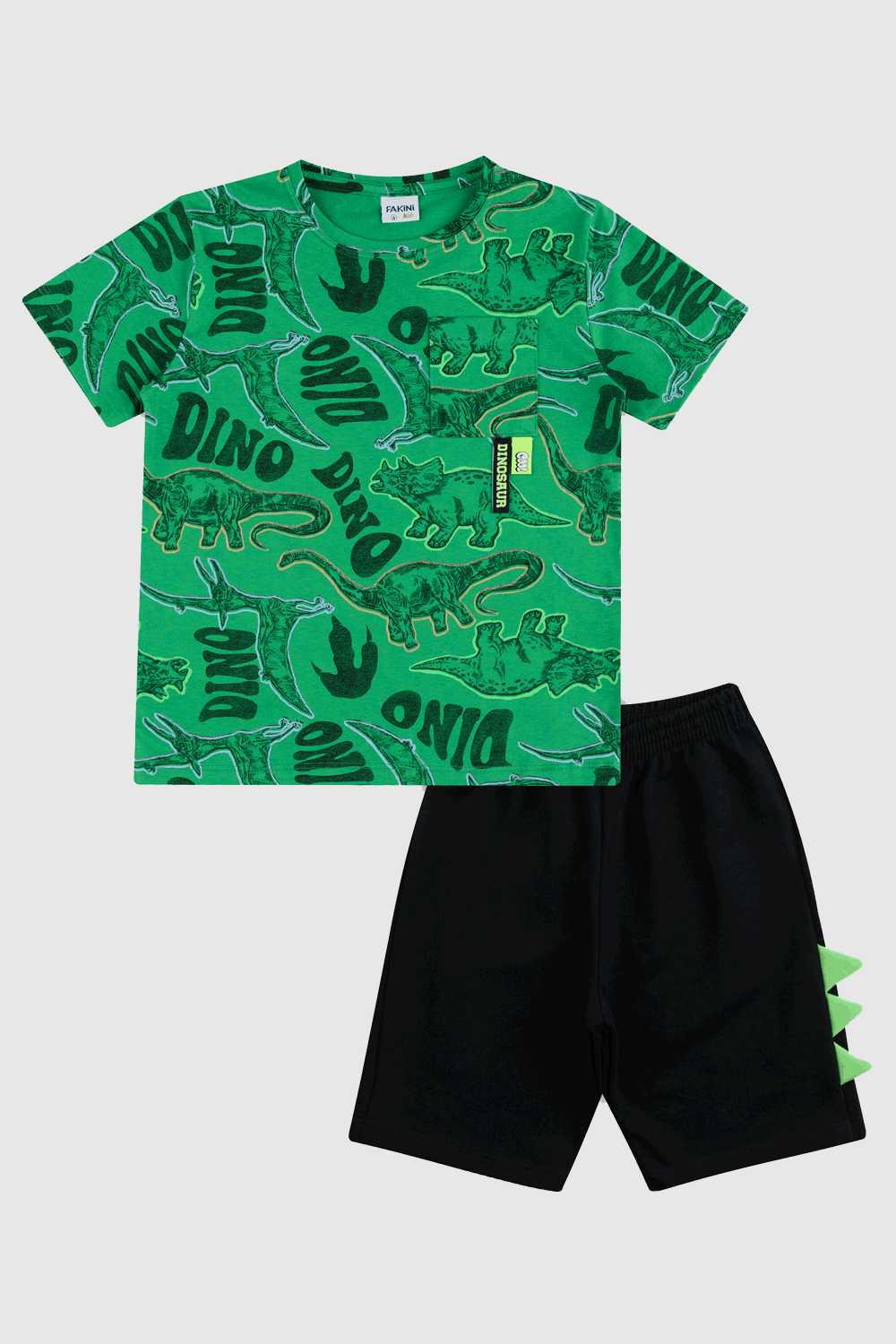 Conjunto  Infantil Menino Dino Verde