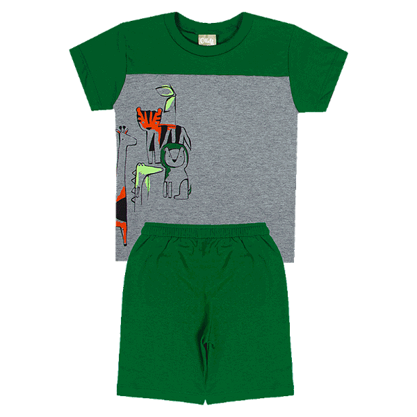 Conjunto Infantil Menino Adventure Verde