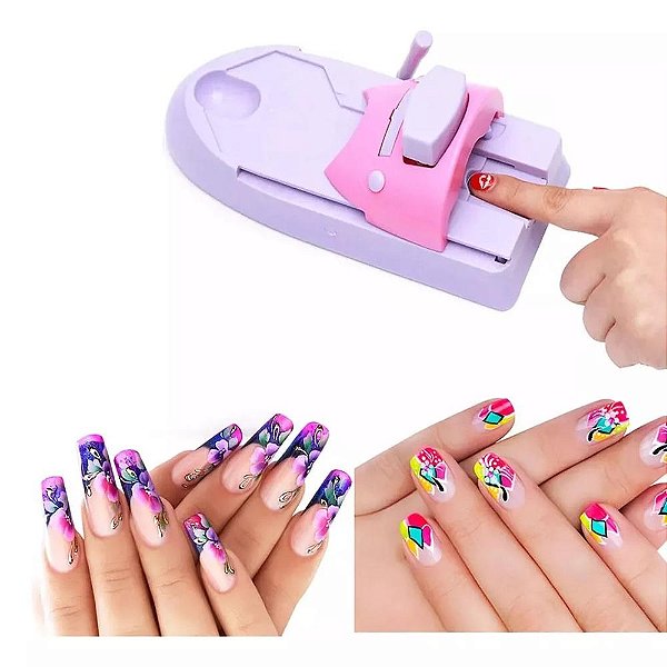 MAQUINA PINTAR UNHAS AUTOMATICA CARIMBO MANICURE IMPRESSAO DECORACAO UNHA DECORA