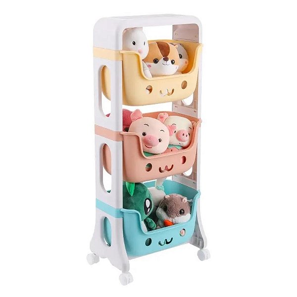 Organizador de Brinquedos Infantis com 3 Prateleiras (4188)