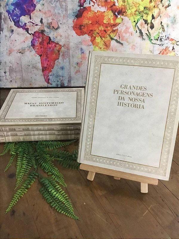 Os Grandes Personagens da Nossa História (4 volumes) e Mapas Históricos Brasileiros