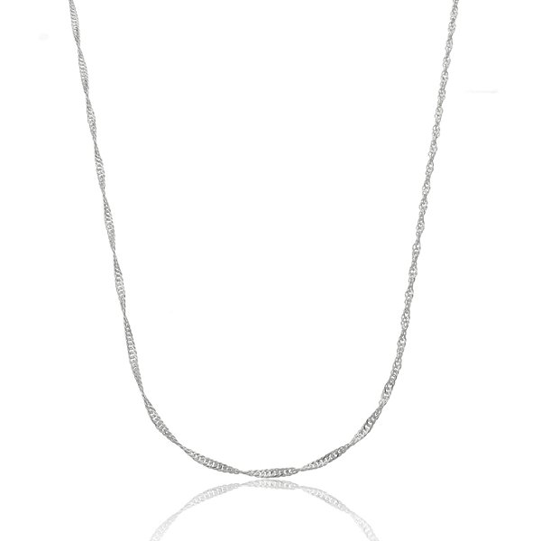 Choker Torcida em Prata Italiana 925