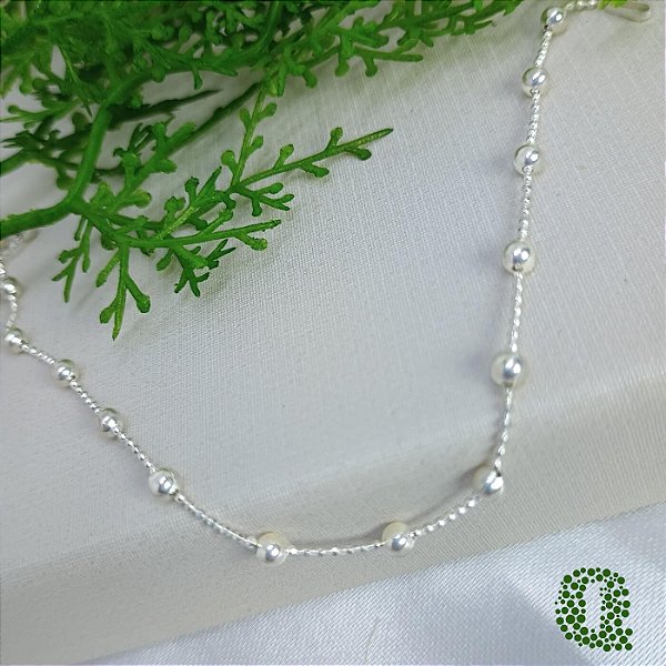 Pulseira Bolinhas Prata 925