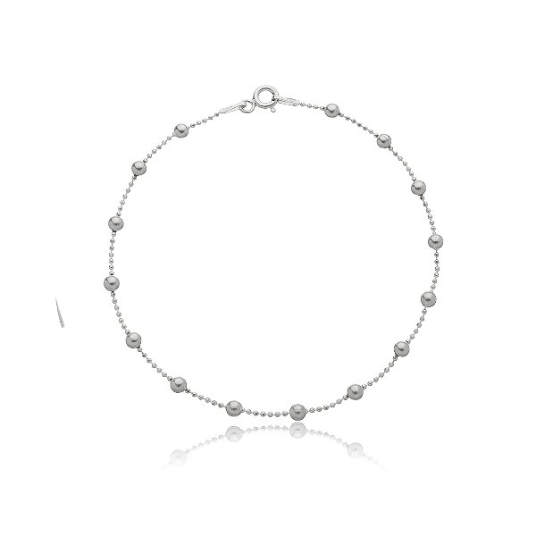 Pulseira Bolinhas Prata 925