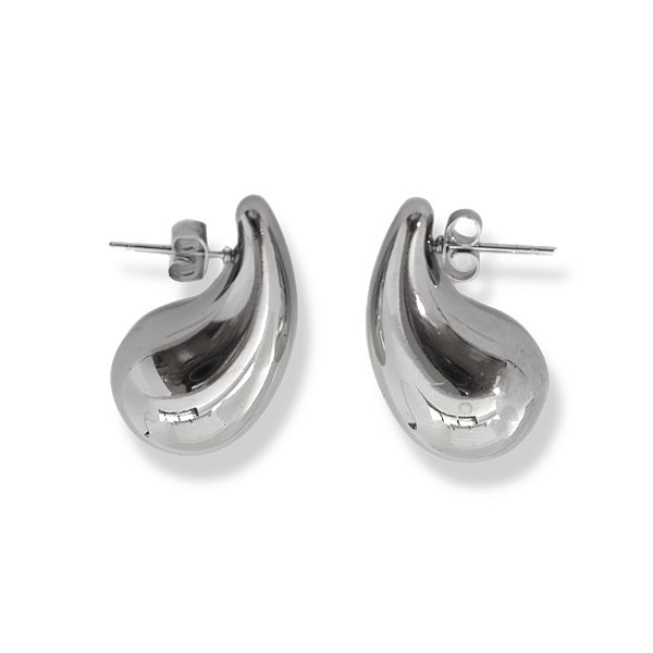 Brinco Gota em Aço Inox