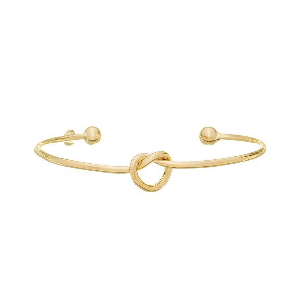 Bracelete Nó Regulável Banho Ouro 18K