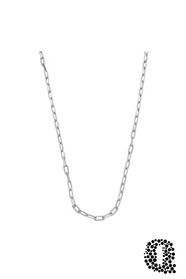 Colar Elos Cartier Banho Ródio Branco