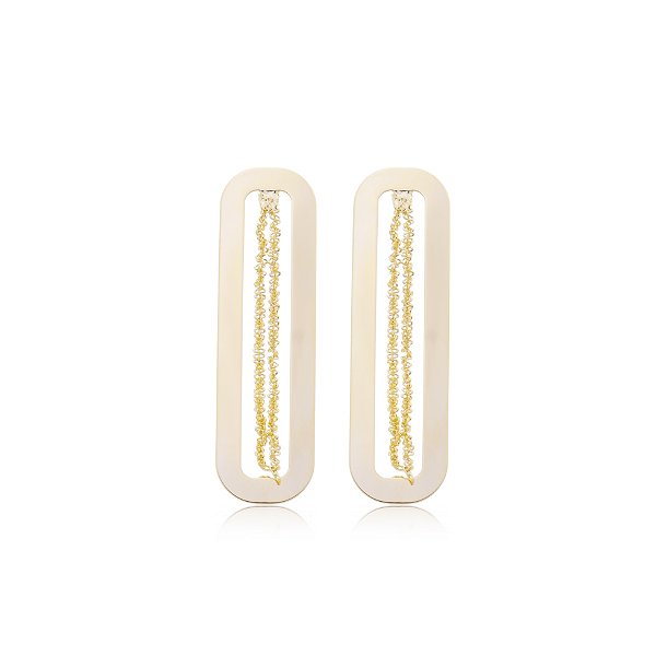 Brinco Fascínio Banho Ouro 18k