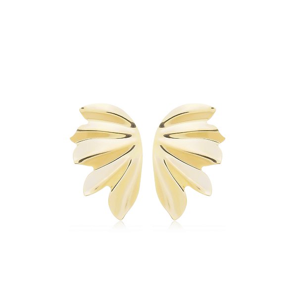 Brinco Asas Banho Ouro 18k