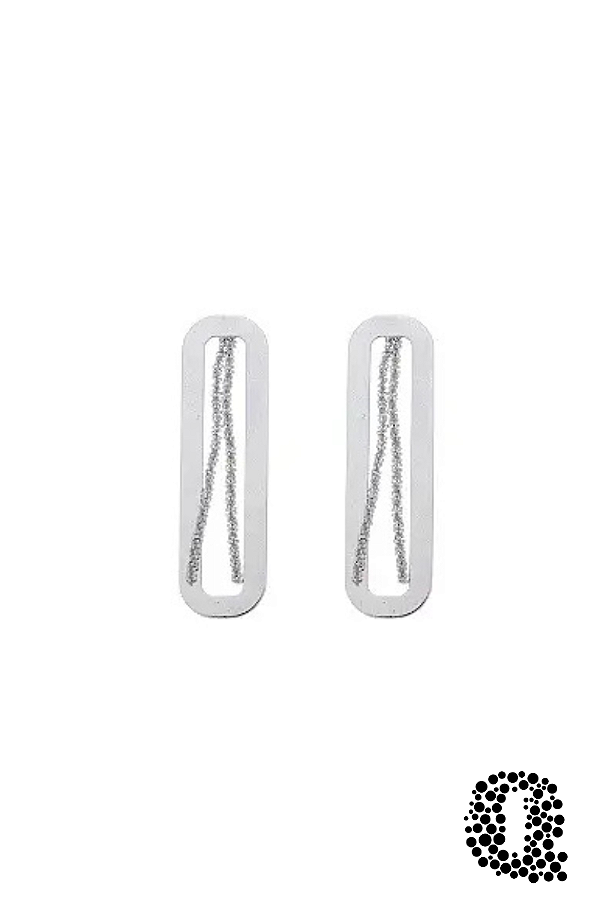 Brinco Fascínio Banho Ródio Branco