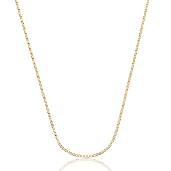 Colar Elos Veneziana Banho Ouro 18k