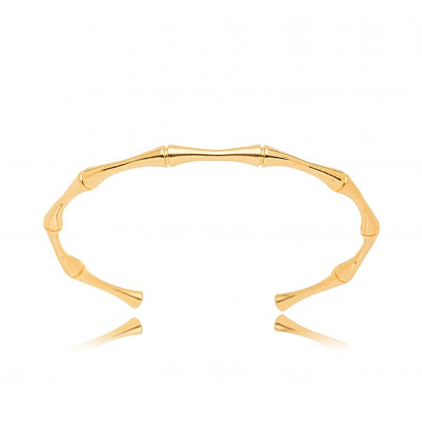 Bracelete Bambu Folheado a Ouro 18K
