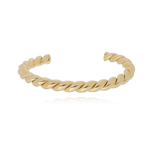 Bracelete Trançado G Folheado a Ouro 18K