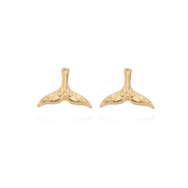 Brinco Cauda De Sereia Folheado a Ouro 18K