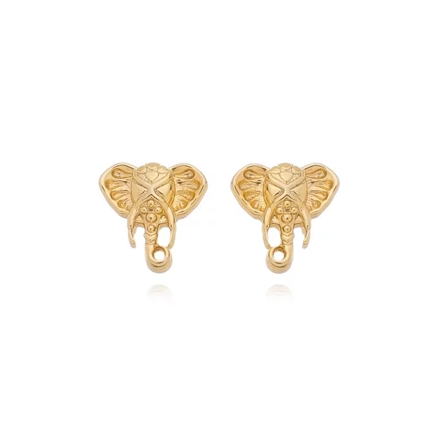 Brinco Elefante Folheado a Ouro 18K