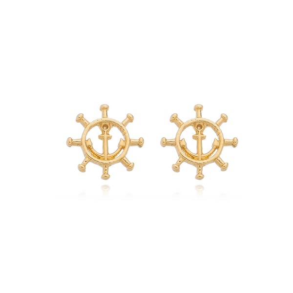 Brinco Nautico Folheado a Ouro 18K