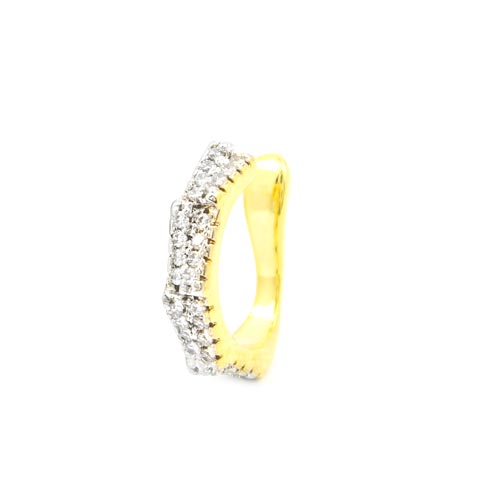 Brinco Piercing Fake Pontinhas Folheado a Ouro 18K