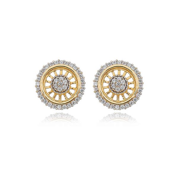 Brinco Pizza Folheado a Ouro 18K