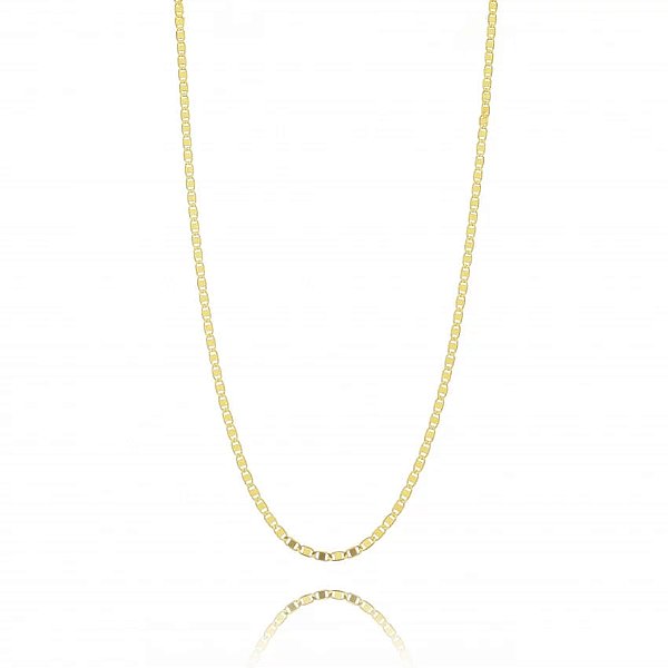 Colar 60Cm Elo Gucc Folheado a Ouro 18K