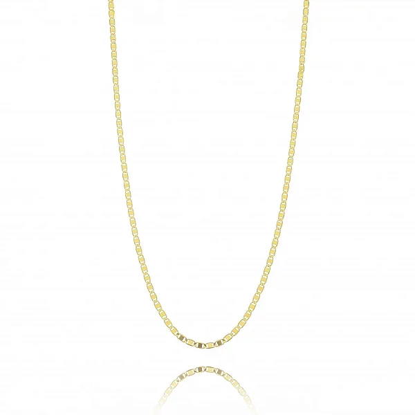 Colar 60Cm Elo Gucc Folheado a Ouro 18K