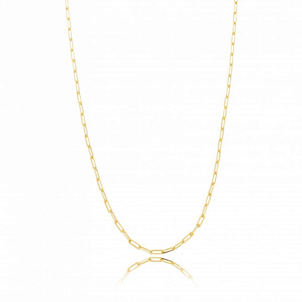 Colar Corrente Cartier 60 Cm 0,7Mm Folheado a Ouro 18K