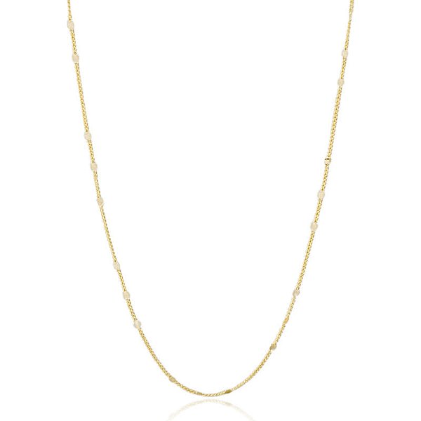 Colar Longo Chapinhas Coração Folheado a Ouro 18K