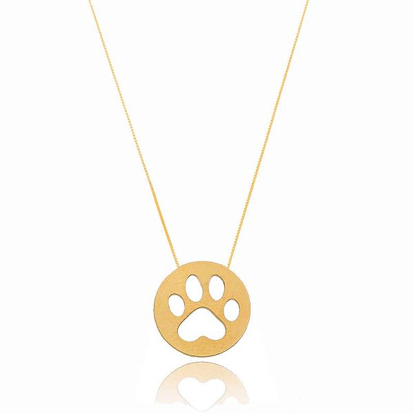 Colar Redondo Patinha Folheado a Ouro 18K