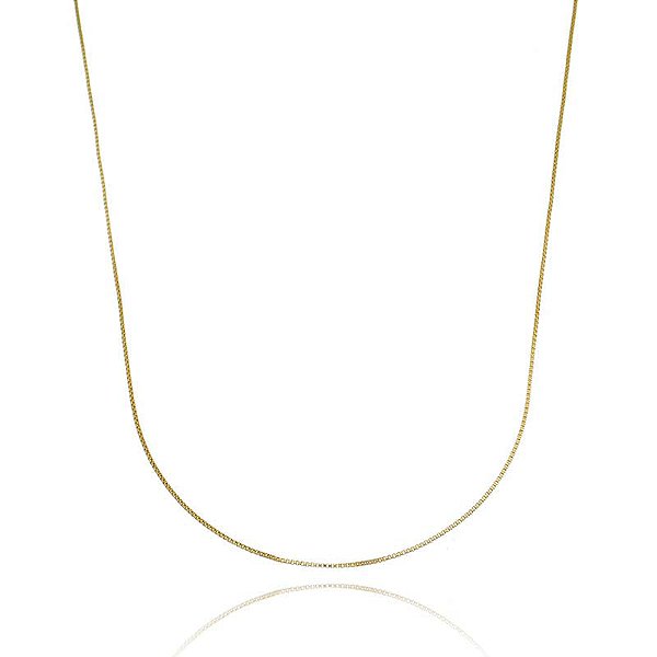 Corrente Veneziana 70Cm Folheado a Ouro 18K