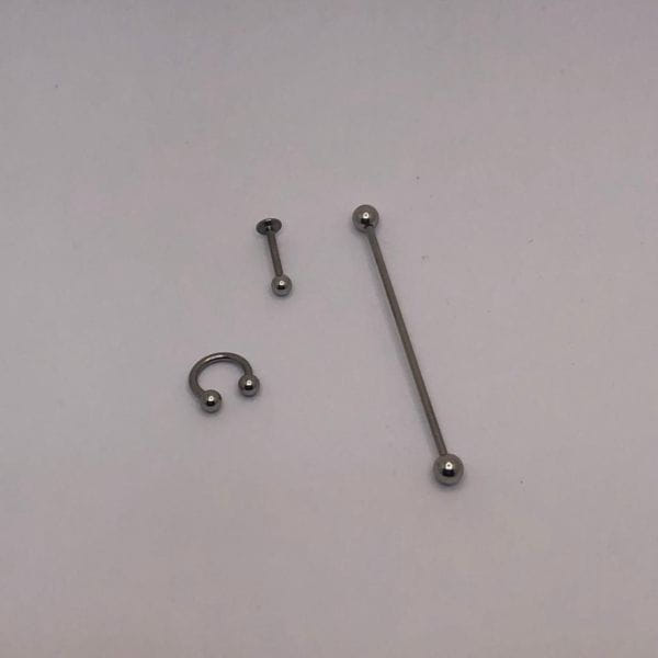 Piercing Aço Variado Folheado a Ouro 18K