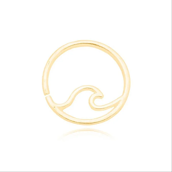 Piercing Torção Ondinha Folheado a Ouro 18K
