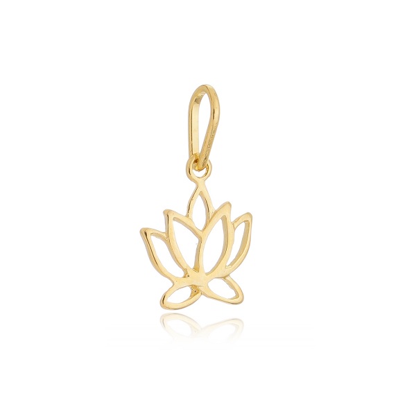 Pingente Flor de Lotus Vazada