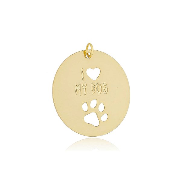 Pingente I Love My Dog