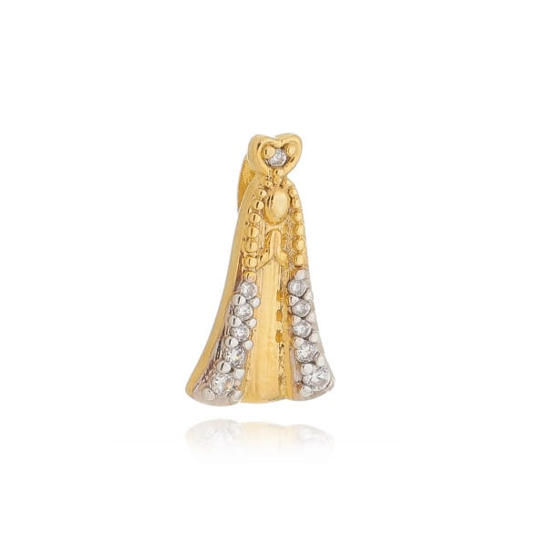 Pingente Nossa Senhora Aparecida Cravejada Cristal