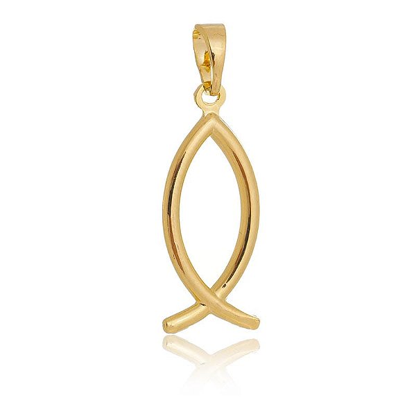 Pingente Peixe Cristianismo Grande