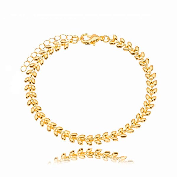 Pulseira Setinha Abaulada Folheado a Ouro 18K