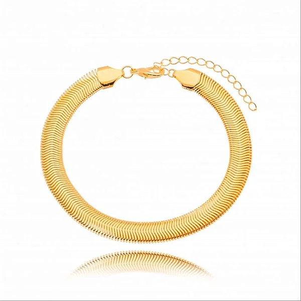 Pulseira Snake 19Cm Folheado a Ouro 18K