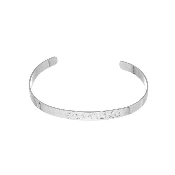 Bracelete Liso Gratidão