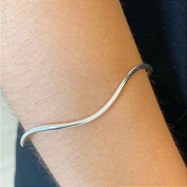 Bracelete Ondulado Liso