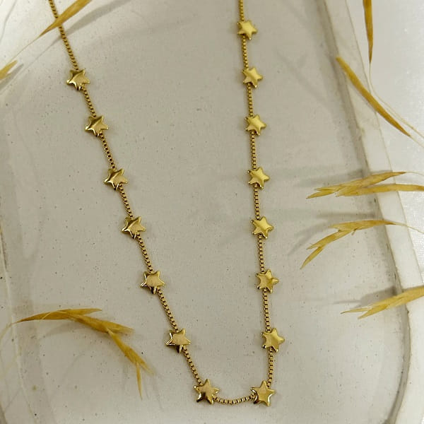 Colar Choker Estrelas