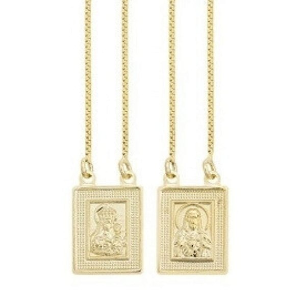 Colar Escapulário Nossa Senhora do Carmo