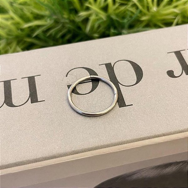 Piercing Argola Segmentada Lisa [14mm] Aço Cirurgico