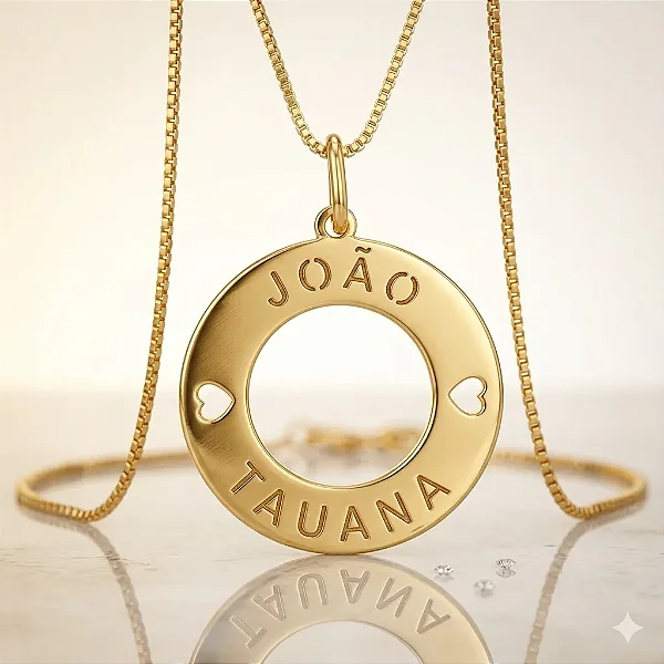 Pingente Mandala Vazada Nomes