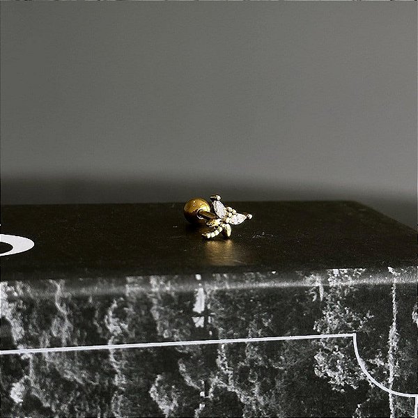 Piercing de Libélula Asas Zircônias Navetes