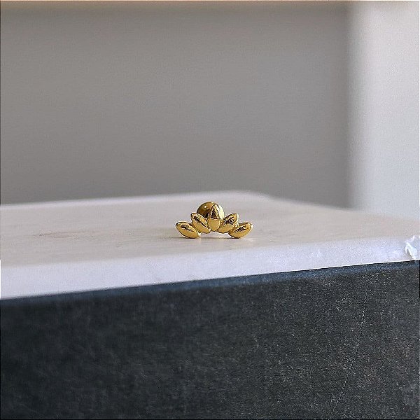 Piercing Meia Flor Navetes Lisos